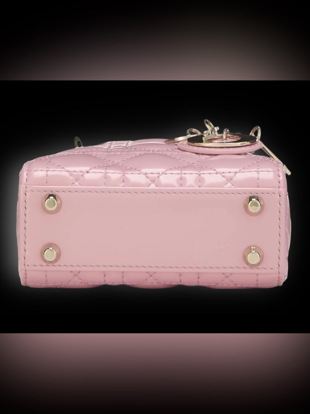 Dior Baby Pink Mini Lady Tote with Gold Hardware - Picture 6 of 12
